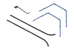 EFLH2003 MD520N Landing Gear Set: BCX3